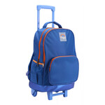 Mochila Filgo Con Carro 18 Starpak Plain Azul